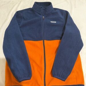 Magellan Outdoors Blue and Orange Fleece Jacket